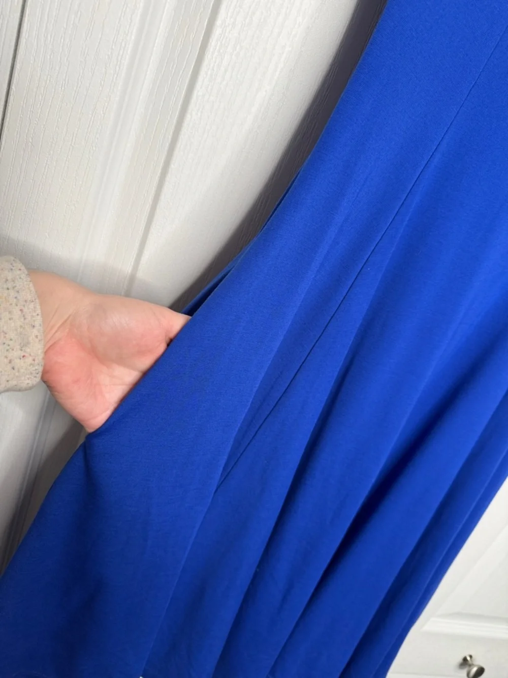 🇨🇦 Palette Ewa Blue A- line swing dress with pockets - Picture 5 of 10